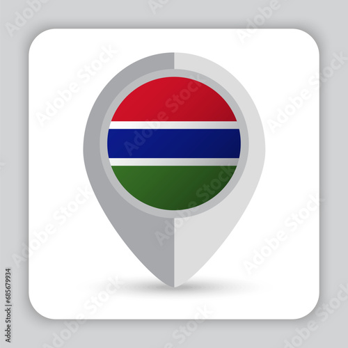 Gambia Flag Pin Map Icon Free Download Gambia Flag Pin Map Icon - GFXLoad