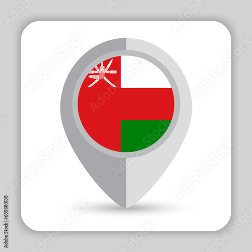 Oman Flag Pin Map Icon Free Download Oman Flag Pin Map Icon - GFXLoad