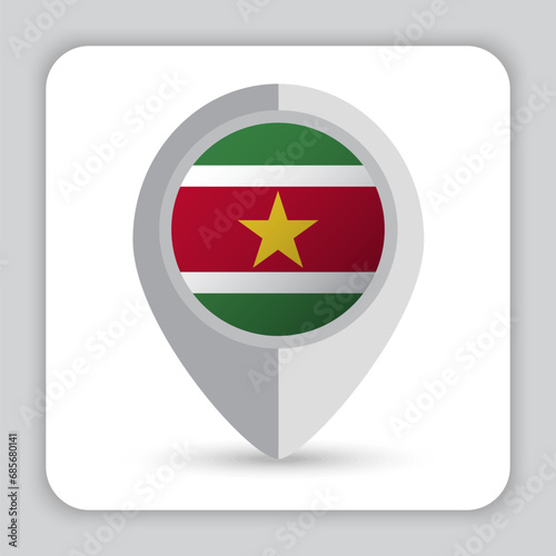 Free Download Suriname Flag Pin Map Icon - GFXLoad