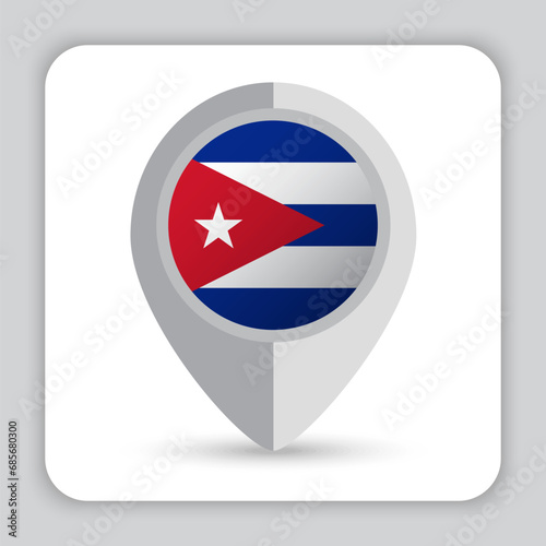 Cuba Flag Pin Map Icon Free Download Cuba Flag Pin Map Icon - GFXLoad