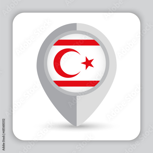 Northern Cyprus Flag Pin Map Icon Free Download Northern Cyprus Flag Pin Map Icon - GFXLoad