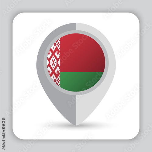 Belarus Flag Pin Map Icon Free Download Belarus Flag Pin Map Icon - GFXLoad