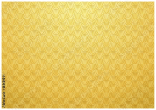 金箔の金屏風な和柄の和風金背景年賀状素材1 photo