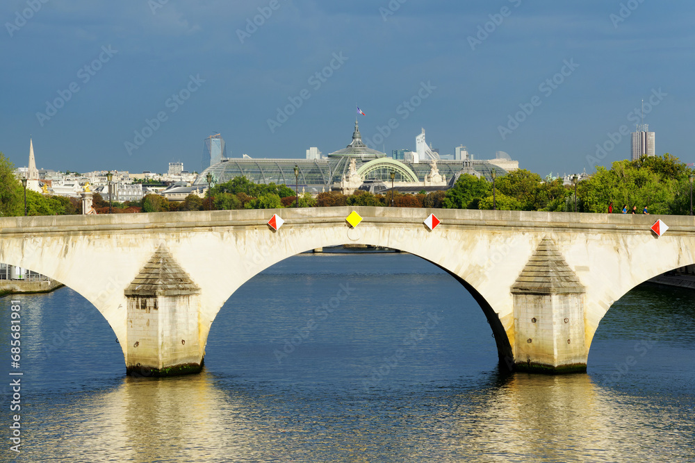 The Royal bridge in the 1st arrondissement of Paris city