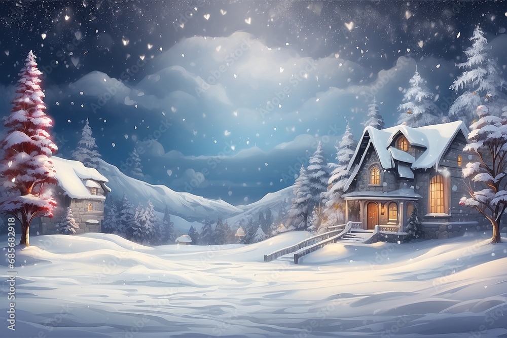 Fototapeta premium snow Christmas