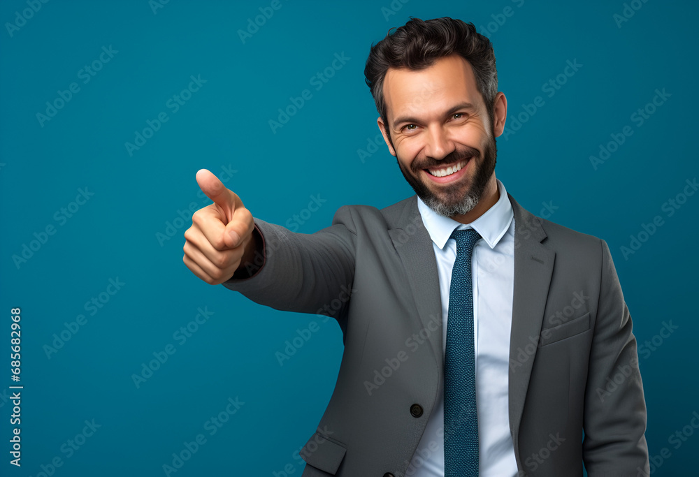 Portrait of satisfied businessman Portrait of satisfied businessman