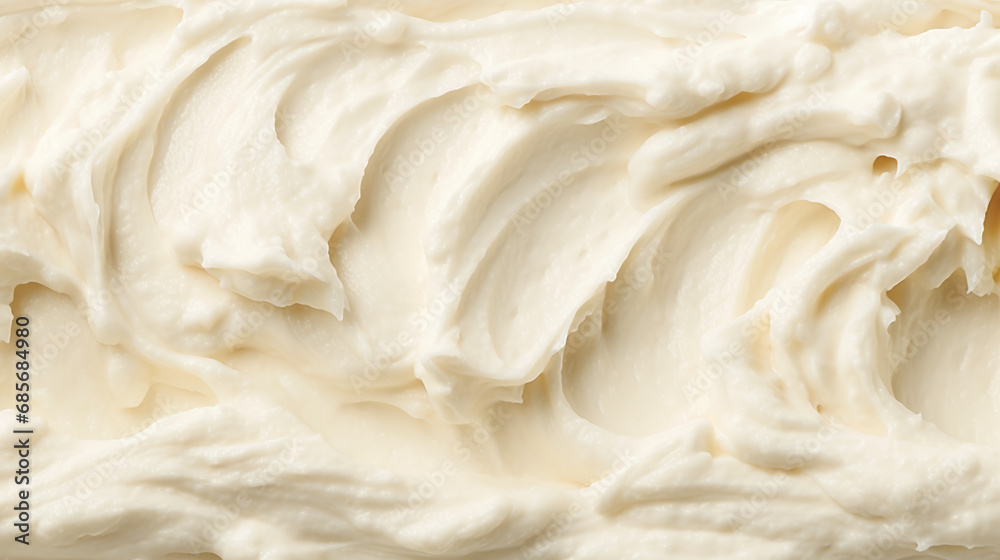 Texture cream close-up. Processed cheese, curd cheese. Texture cream close-up. Processed cheese, curd cheese.