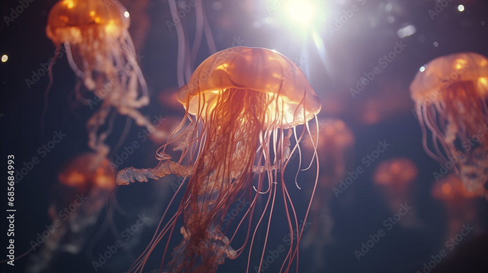 Jellyfish - obrazy, fototapety, plakaty 