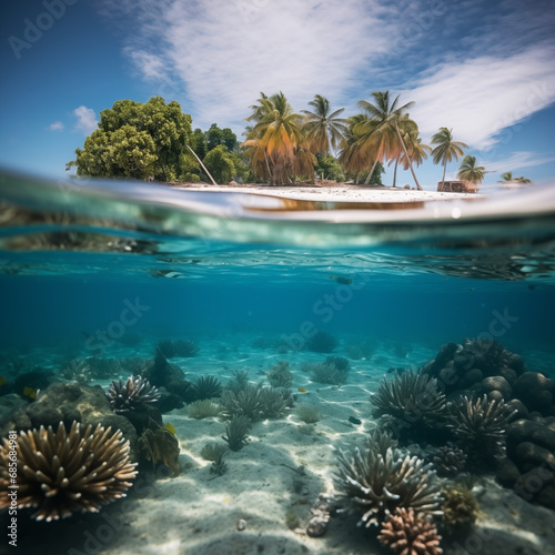 Maledives Underwater Coral Reef