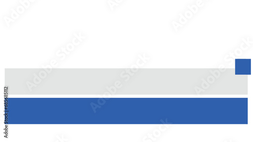 White and Blue Lower third.