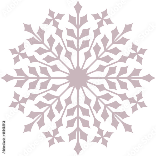 Schneeflocke Malve mit transparentem Hintergrund