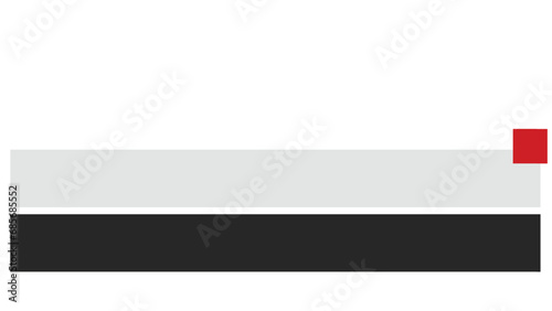 White. Red and Black Lower third.