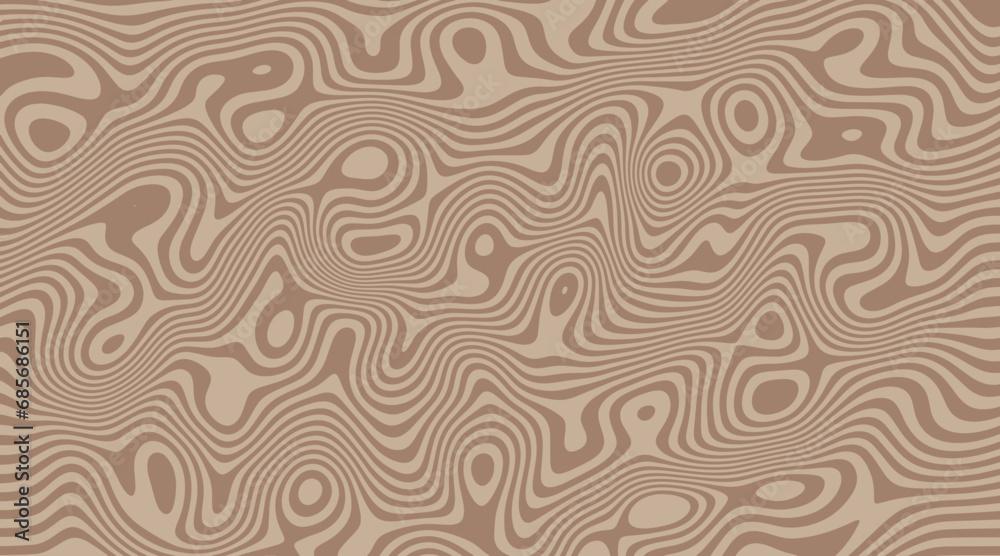 Liquify Lines horizontal background monochrome waves Groovy hippie 70s backgrounds. Waves, twirl pattern. Twisted and distorted vector texture in trendy retro psychedelic style. Y2k aesthetic