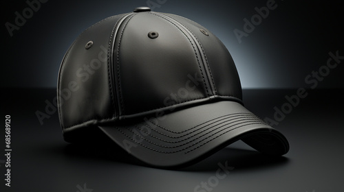 Black baseball cap.