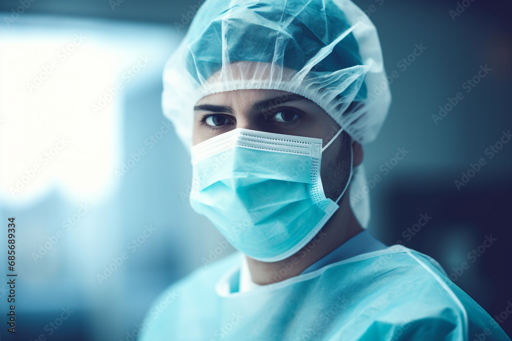 Doctor in uniform at work in a hospital coronavirus concept generative ai Doctor in uniform at work in a hospital coronavirus concept generative ai