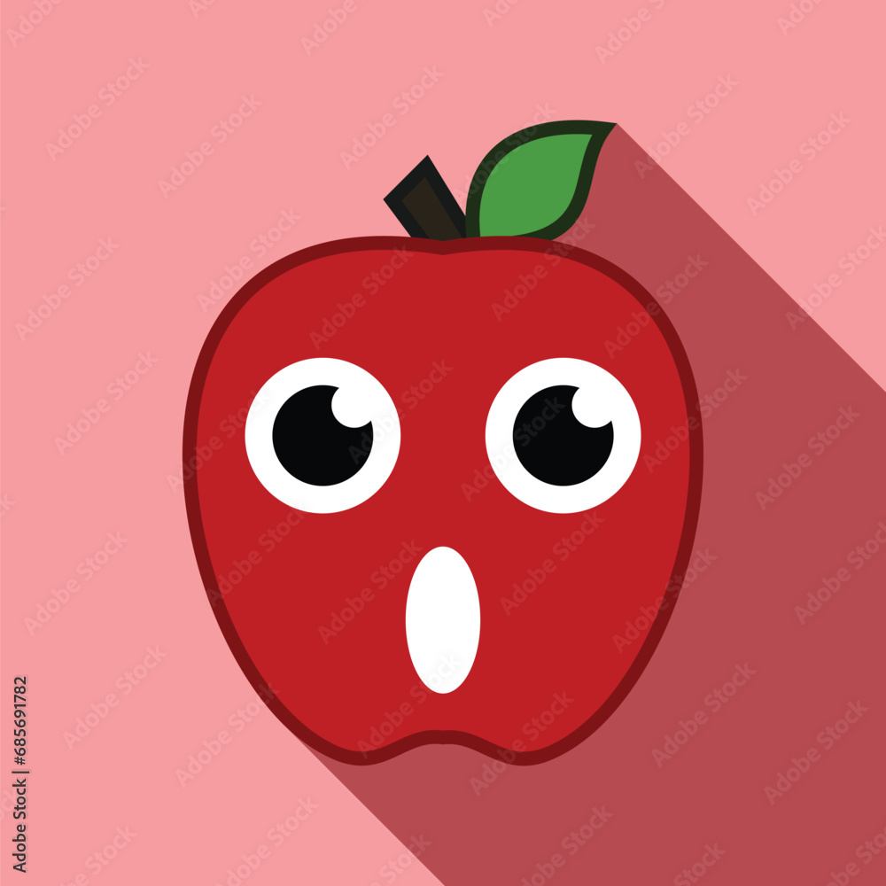 APPLE CARTOON ILLUSTRATION TEMPLATE VECTOR APPLE CARTOON ILLUSTRATION TEMPLATE VECTOR