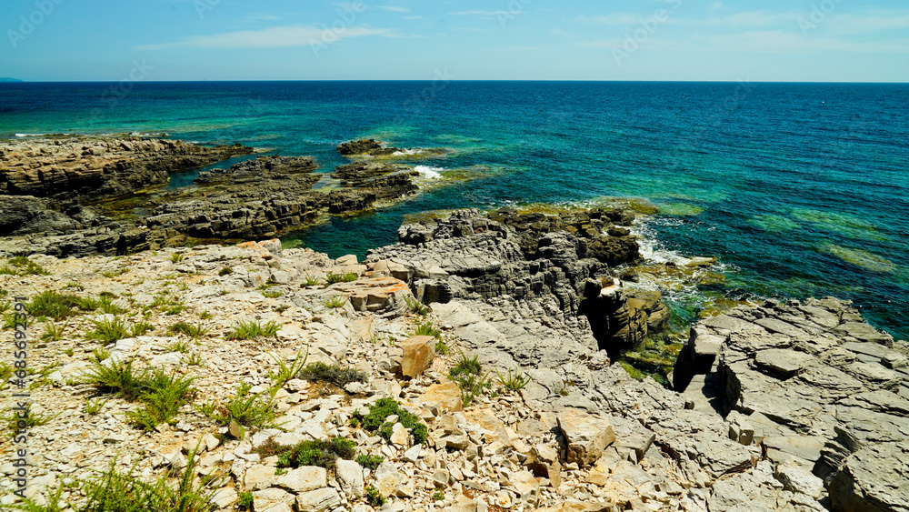 Spiagge sud. Isola di San Pietro. Sardegna, Italy