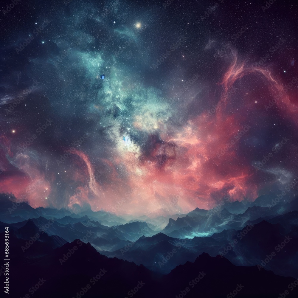 background with stars