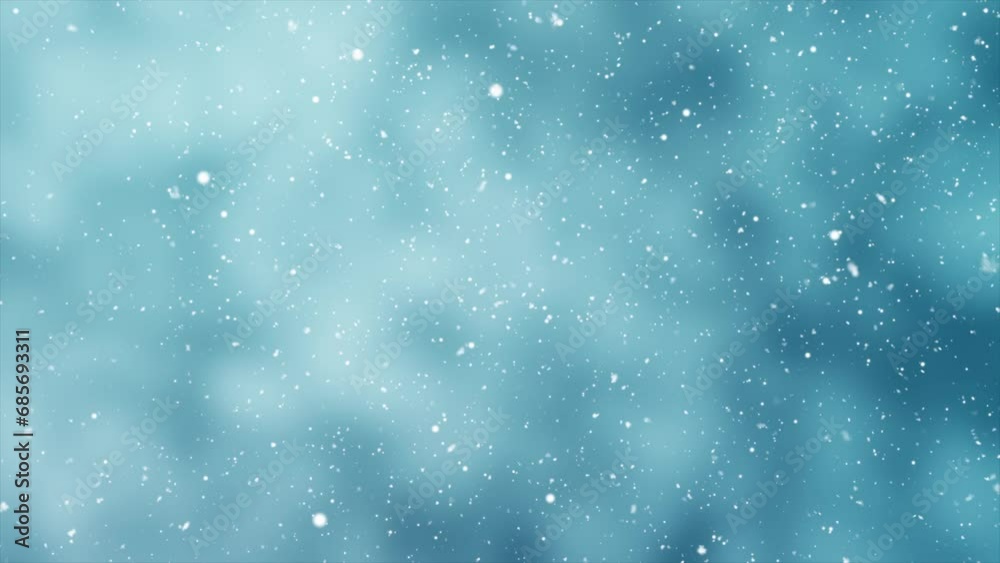 Snowfall background. Seamless loop
