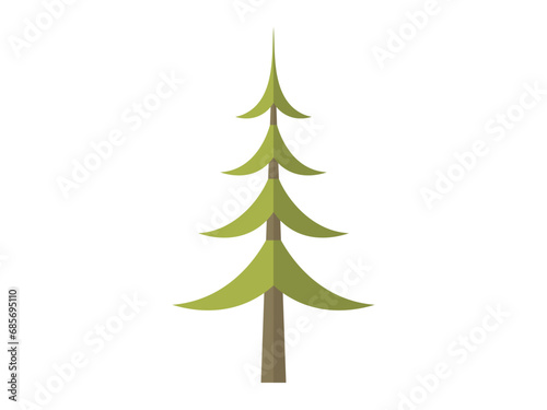 Tree vector illustration. The tree concept symbolizes life, interconnectedness, and resilience Seasonal changes influence behavior and growth trees and other flora The tree trunk provides support