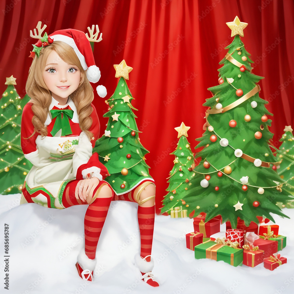 Merry christmas star images collections cute wallpapers ai generated Merry christmas star images collections cute wallpapers ai generated