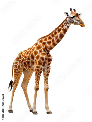 Giraffe on transparent background, png 