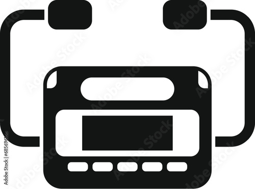 Resuscitation defibrillator icon simple vector. First aid help. Modern device