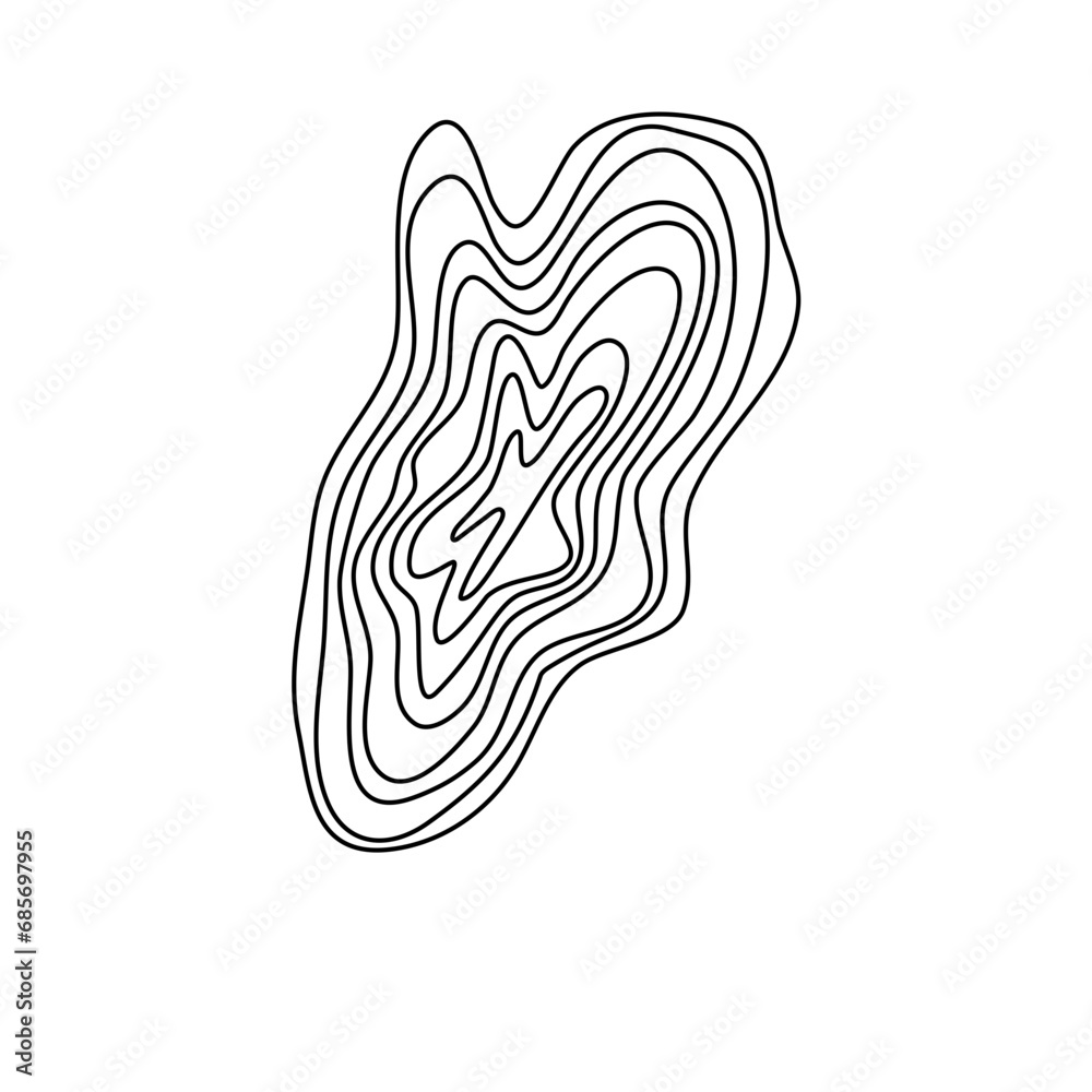 Fototapeta premium Topographic Ine texture