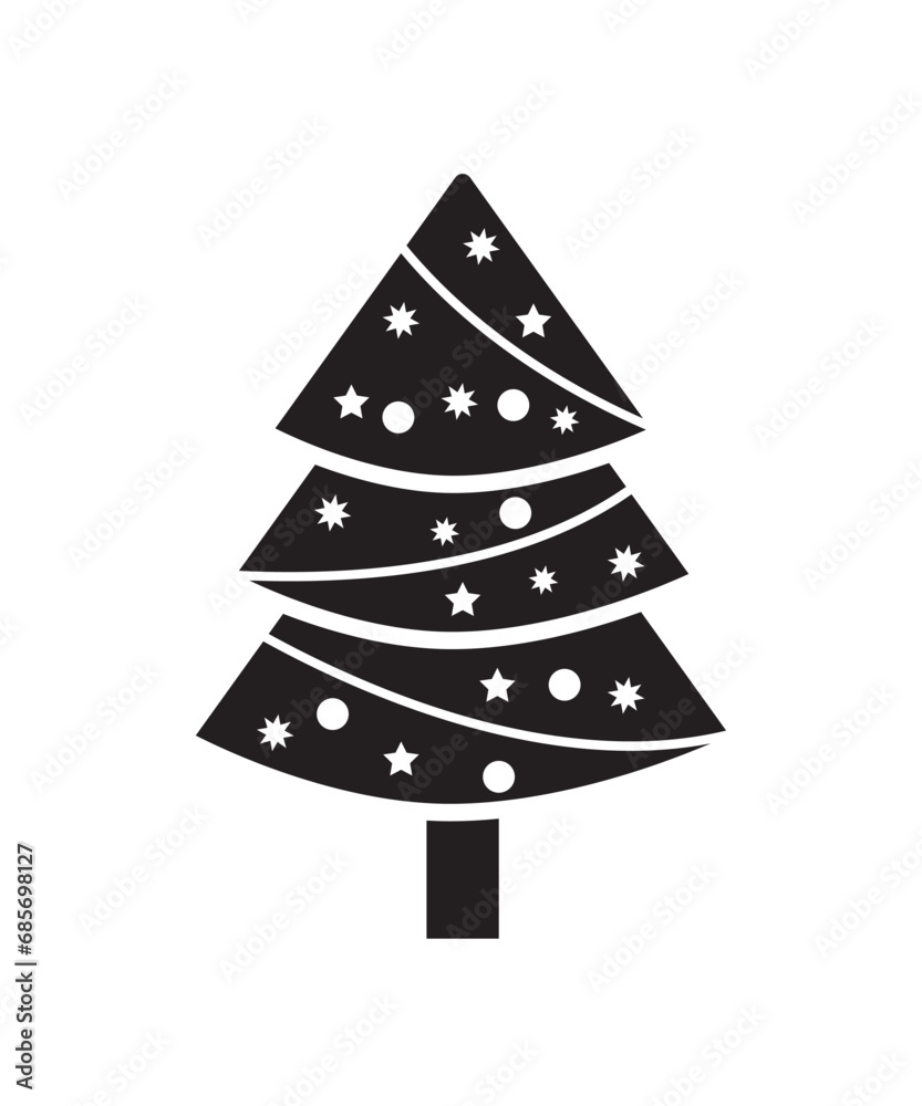 christmas tree icon, vector best flat icon. christmas tree icon, vector best flat icon.