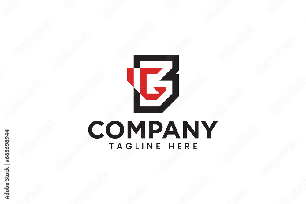 letter B G logo concept modern style for sport and business company letter B G logo concept modern style for sport and business company