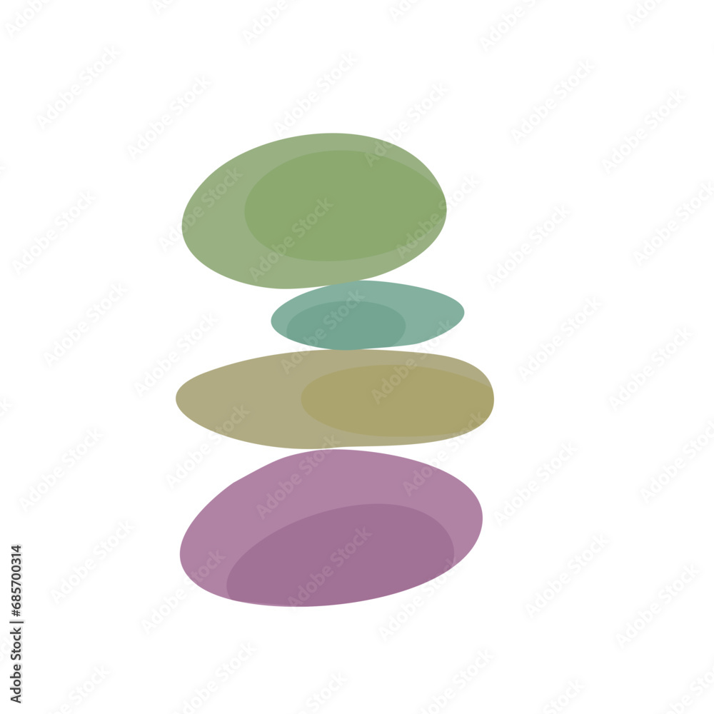 balance made of colored stones balance made of colored stones