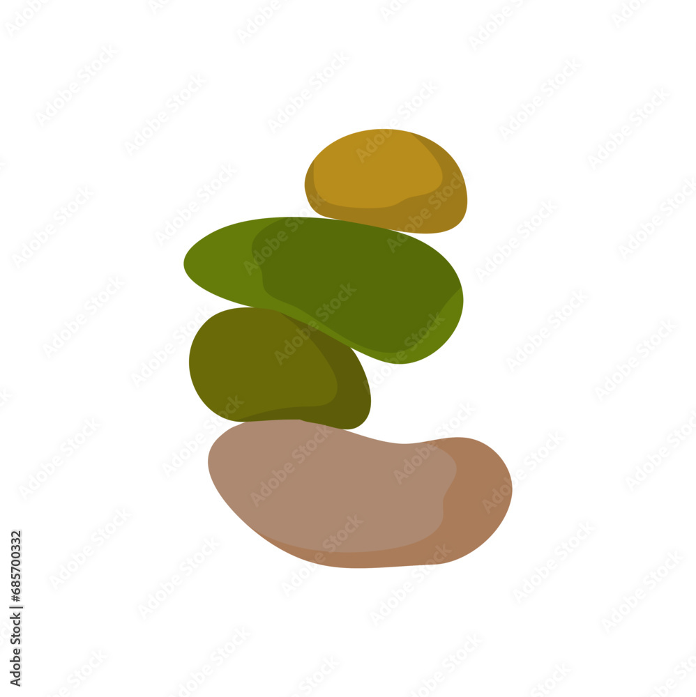 balance made of colored stones balance made of colored stones