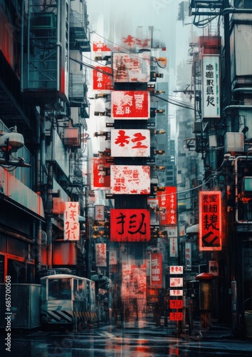 Abstract Tokyo images