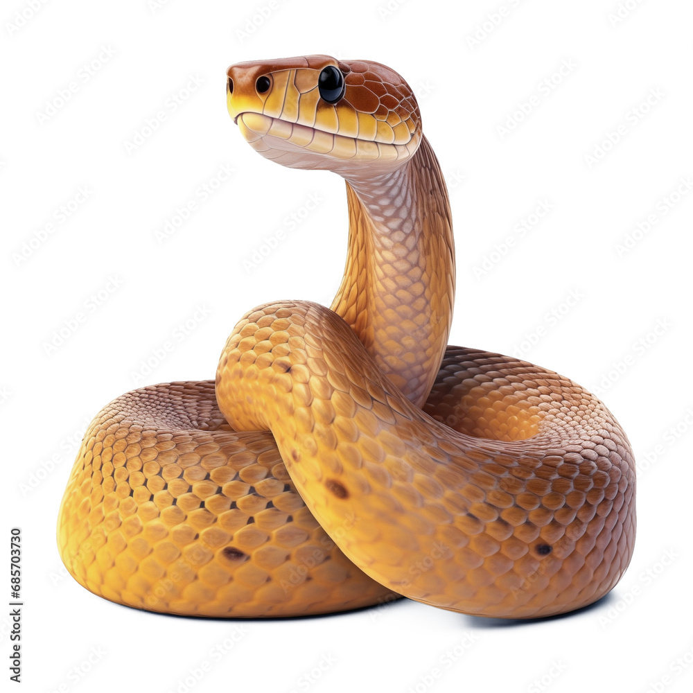 Fototapeta premium Snake Isolated on Transparent Background