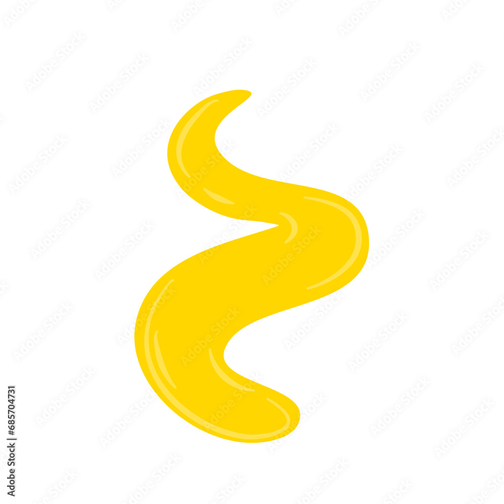 Yellow cheese sauce splashes Yellow cheese sauce splashes