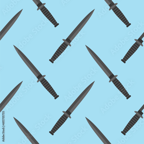 dagger seamless pattern vector illustration