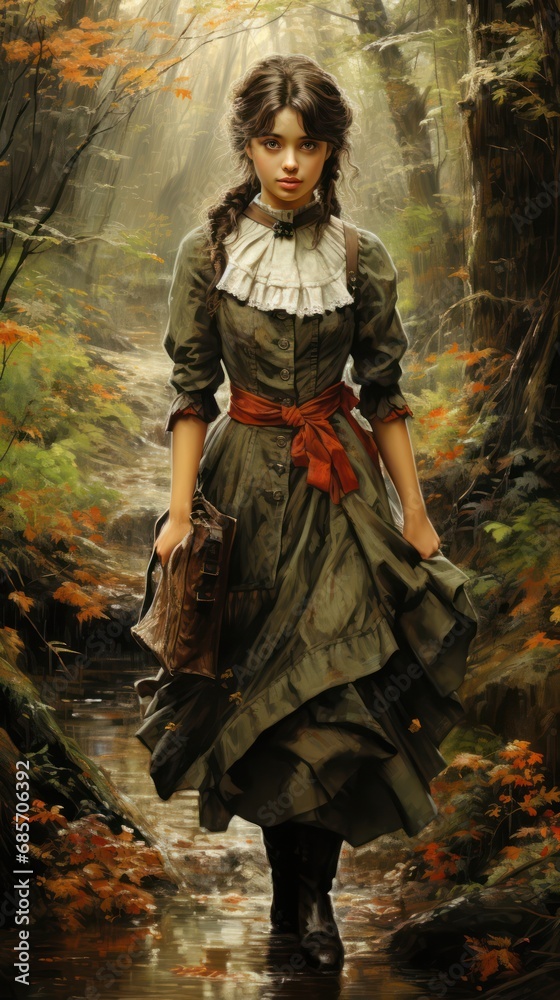 The Forest Promenade - AI Generated Digital Art The Forest Promenade - AI Generated Digital Art