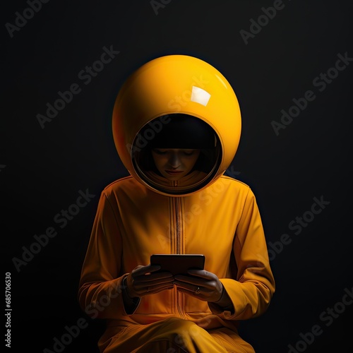 Wallpaper Mural Yung kid reading on his pad Torontodigital.ca