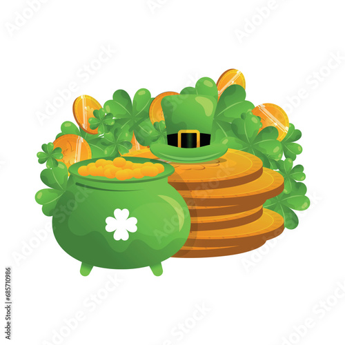 st patrick day cartoon illustration