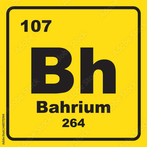 Bohrium chemistry icon