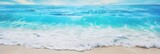 Turquoise Water Ocean Background. Beach, Sea and Sunny Summer Fun on Florida Vacation. Happy Background for a Relaxing Escape