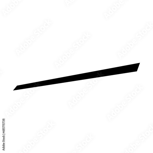 Set of hand drawn lines  brush lines  underline