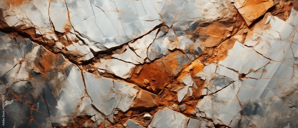 Feldspar rock background. Its varied colors and textures, formed by mineral diversity, contribute to the intricate geological fabric of our planet.