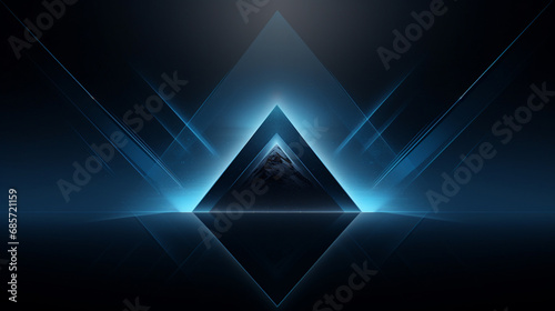 An abstract background with mountains in the form of triangles in the center
