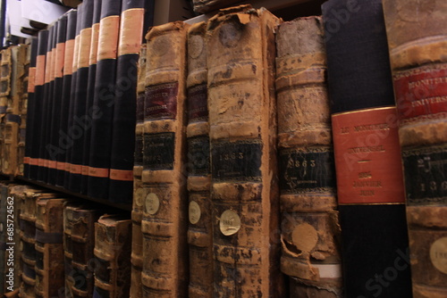Silo of old books and collections in the Bibliothèque municipale de Lyon (Lyon's library), France