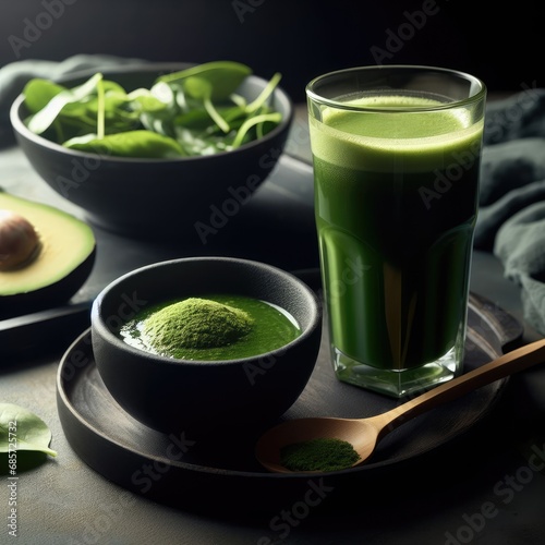green juice with mint