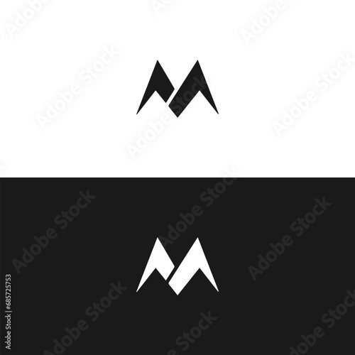 M letter logo design for fashion and beauty and spa company. M letter vector icon. M logo, M