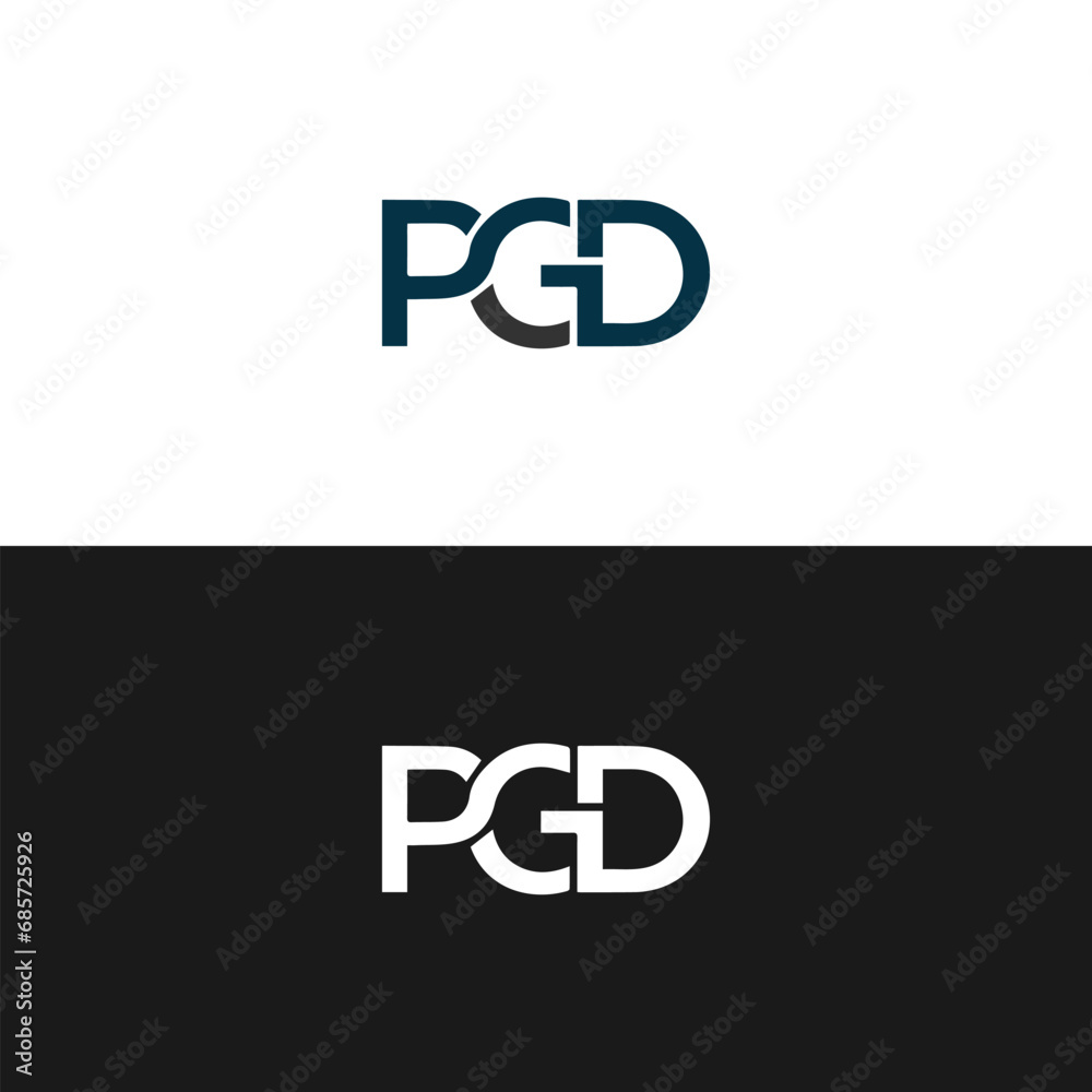 PGD logo. P G D design. White PGD letter. PGD, P G D letter logo design. Initial letter PGD linked circle uppercase monogram logo. PGD logo. P G D design. White PGD letter. PGD, P G D letter logo design. Initial letter PGD linked circle uppercase monogram logo.