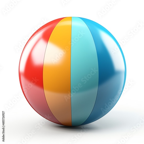 a colorful ball with stripes