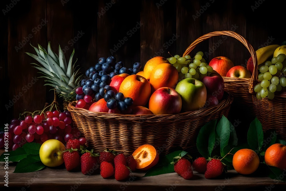 basket of fruits basket of fruits